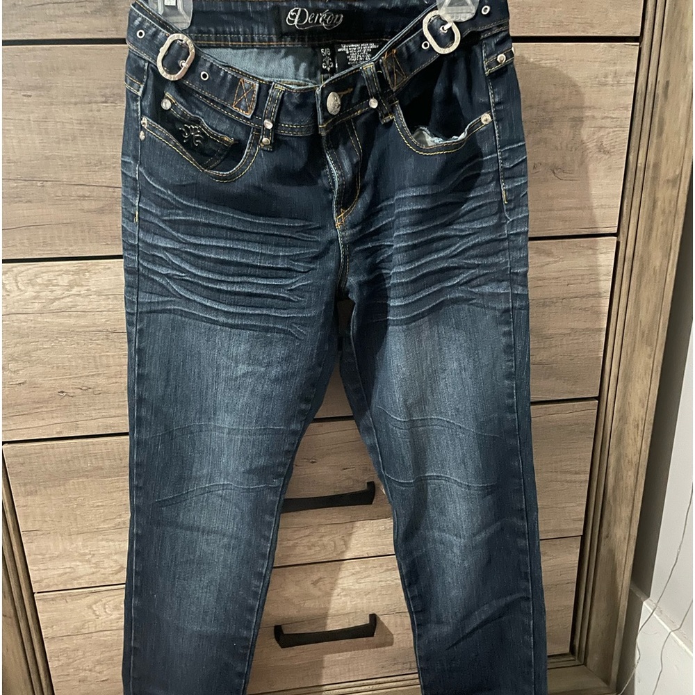 Dark wash jeans!